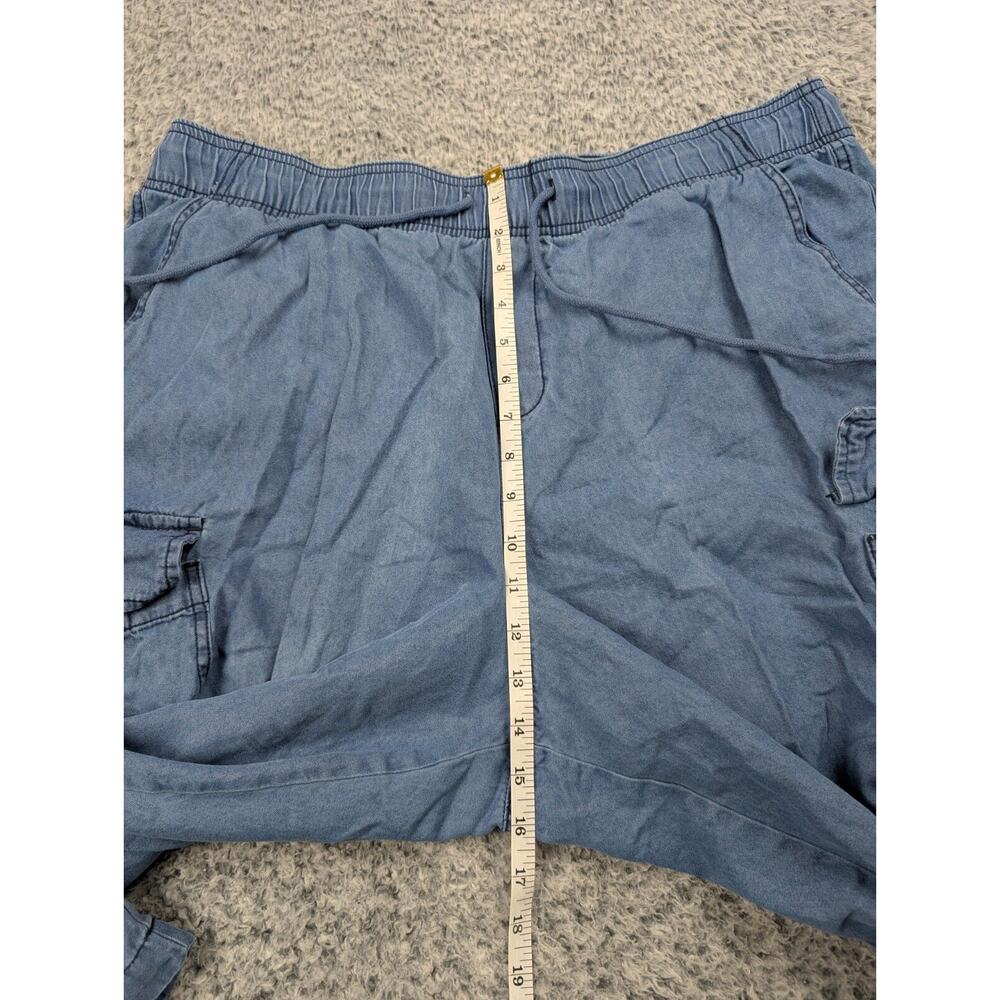 Lucky Brand Pants Women Extra Large Blue Cargo Normcore Relaxed Preppy Casual - Picture 6 of 9